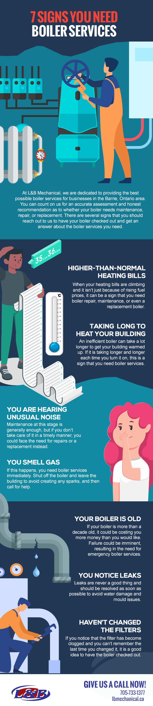 7 Signs You Need Boiler Services [infographic]